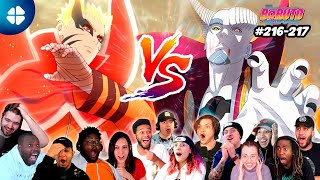 BARYON MODE Naruto 🦊🔥 MEGA Reaction MASHUP 🇯🇵😱 Boruto 216217 ボルト  海外の反応 [upl. by Nnaerb341]