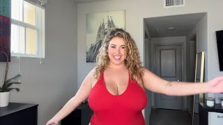 PLUS SIZE SWIMSUIT TRY ON HAUL W FASHION NOVA CURVE  Lauren Sangster [upl. by Battat414]