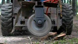 Home Made Stump Grinder [upl. by Eardnoed272]