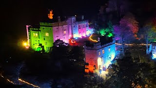 Dunster by Candlelight 2023 from the Air DJI Mini 4 Pro Night Video mode [upl. by Latoya881]