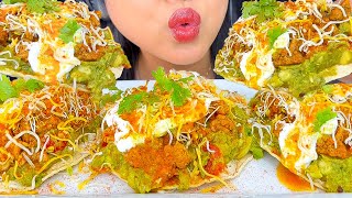 ASMR LOADED CRUNCHY TOSTADAS EATING SOUNDS MUKBANG [upl. by Treblig]