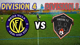 TAKING ON DIVISION 1 TEAM IN JOHN MOTSON CUP 🥇  MAIDA VILLA VS FIRESIDE FC  Sunday League [upl. by Uball]