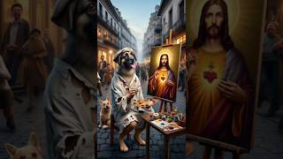 Dog love Jesus jesusbibllestories fé shorts [upl. by Alejna]