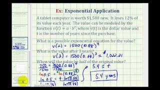 Ex Exponential Function Application with Logarithms [upl. by Nolur]