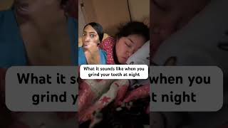 😱😳teethgrinding shorts sound grinding bruxism shortsfeed teeth asmr viral [upl. by Cirtemed789]