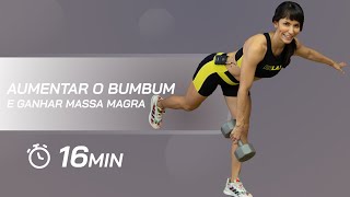 Exercícios para aumentar bumbum e ganhar massa magra  Carol Borba [upl. by Yeniffit]