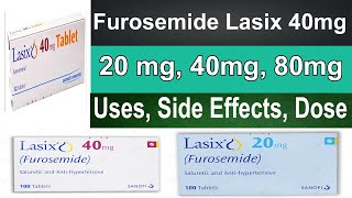 Furosemide  Lasix 40 mg  Pharmacology  Furosemide use for Dosage Side Effects Loop Diuretics [upl. by Hanonew]