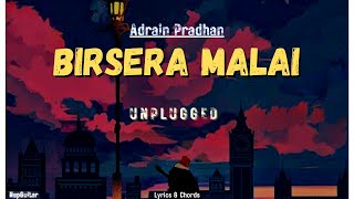 Birsera Malai  Adrian Pradhan   Lyrical with Chords   NO CAPO  Guitar Lesson [upl. by Osbourn]