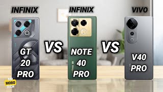 Infinix GT 20 Pro vs Infinix Note 40 Pro vs Vivo V40 Pro [upl. by Chrisman]