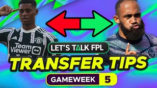 FPL TRANSFER TIPS GAMEWEEK 5 Who to Buy and Sell  FANTASY PREMIER LEAGUE 202324 TIPS [upl. by Salinas488]