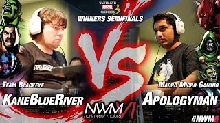 NWM6 UMvC3 Top16 WSF  BEKaneBlueRiver HULHAGSEN vs MMGApologyman FIRDRDSKR [upl. by Arundel]