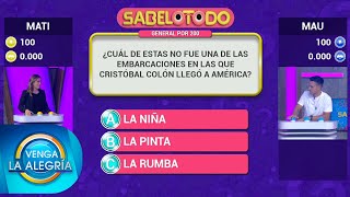 ¡Mati Álvarez se enfrentó a Mau Wow en El Sabelotodo ¿Quién pudo ganar  Venga La Alegría [upl. by Favin129]