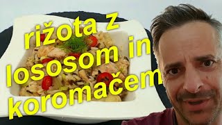 Rižota z lososom in koromačem na izi [upl. by Burrton]