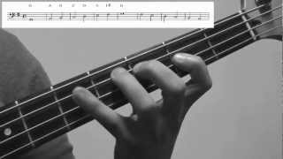 Bass Scales Lesson G Major Exercise  How to play for Beginners [upl. by Ellevehs]