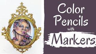 5 Expert Tips To Color Pencils Over Markers [upl. by Weitzman950]