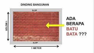 Cara menghitung kebutuhan batu bata untuk bangun rumah ukuran 1 x 1 meter [upl. by Oecile]