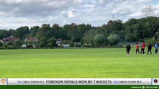 2024T20Division1  Kista CC Stallions Vs FORENOM ROYALS [upl. by Gilman]