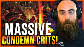 MASSIVE CONDEMN CRIT FINISHERS Arms 2v2 Arena  WoW Shadowlands 905 Warrior PvP [upl. by Aidahs]