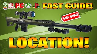 Where to find Heavy Sniper Location in Fortnite How to Get Heavy Sniper Location [upl. by Aelam157]