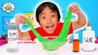 Fun Slime Challenges with Ryan DIY Slime Experiments [upl. by Darryn74]