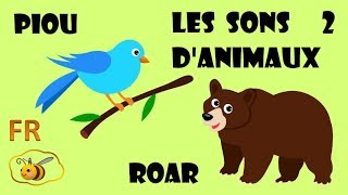 Les cris et bruits des animaux en français 2 Dessin éducatif pour bébé Learn French for kids [upl. by Kajdan]