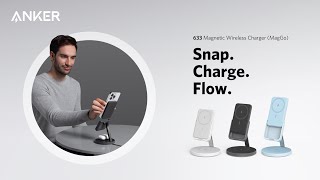 Anker 633 Magnetic Wireless Charger MagGo  Snap Charge Flow [upl. by Jerol]