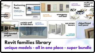 REVIT FAMILIES COMPLETE LIBRARY [upl. by Marras]