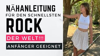 Der schnellste Rock der Welt  Ein Projekt für Anfänger  OHNE Schnittmuster und für jede Größe [upl. by Aldric]