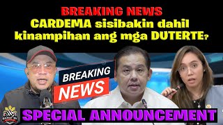 BREAKING NEWS CARDEMA patatalsikin dahil kinampihan ang mga DUTERTE [upl. by Gettings951]