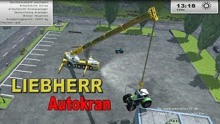 ✷ LS 2013  Liebherr Autokran German  Hebe Gestell für Fahrzeuge ✷ [upl. by Nessie273]