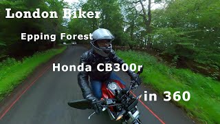 Honda CB300r 1 year review around EppingForest filmed in 360˚ [upl. by Wakeen163]