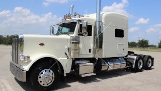 2017 Peterbilt Diamond White 389 quotLightweightquot version 550hp 13 speed [upl. by Deutsch]