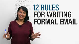 How to Write a Formal Email 12 Rules [upl. by Ul41]