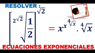 ECUACIONES EXPONENCIALES usando ➤ CAMBIO DE VARIABLE ✌ NIVEL EXAMEN de ADMISIÓN💪 [upl. by Lyell173]