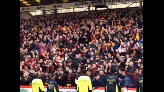 Motherwell fans vs aberdeen final game [upl. by Acim]