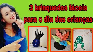 SEMANA DA CRIANÇA Ideias criativas de brinquedos [upl. by Ihskaneem382]