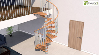 Escalier en colimaçon en Kit Viva  Upstairs24 [upl. by Fayre]