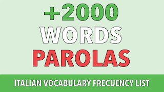 2000 WORDS with Translations  Practice Italian Pronunciation with Most Used Italian Vocabulary [upl. by Opaline]