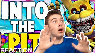 JonnyBlox Reacts to FNAF  INTO THE PIT SONG LYRIC VIDEO  Dawko amp DHeusta [upl. by Hillell]