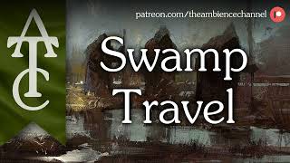 RPG  DampD Ambience  Swamp Travel insects frogs water footsteps cart [upl. by Ibrad]