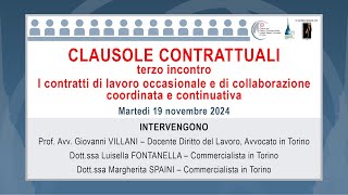 Corso le clausole contrattuali  terzo incontro [upl. by Einolem]