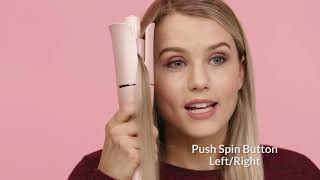 How to use Lena Geniecurl auto hair curling wand [upl. by Ymmit]