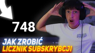 JAK ZROBIĆ LICZNIK SUBSKRYBCJI W OBS [upl. by Ettedanreb]