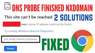 How To Fix DNS PROBE FINISHED NXDOMAIN  Fix dnsprobefinishednxdomain in chrome Quick Way [upl. by Postman315]