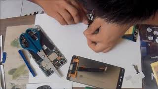 How to Replace Xiaomi Mi5S LCD Screen  Battery  Fingerprint Scanner Screen Protector [upl. by Fanning]