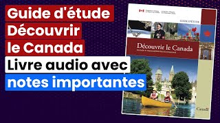 Guide détude Découvrir le Canada Livre audio avec notes importantes [upl. by Korff]