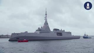 First FDI Frigate Amiral Ronarch Starts Sea Trials [upl. by Santana]