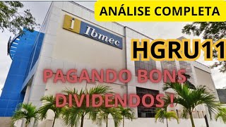 HGRU11 NOVIDADES E DIVIDENDOS  VALE A PENA INVESTIR NESTE FUNDO IMOBILIARIO [upl. by Nakada]