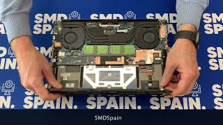 DELL XPS 9510 Intel I7 11th How To Replace Battery Disassembly [upl. by Letsyrhc]