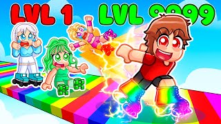 Level 1 vs Level 999 FASTEST SKATES in Roblox [upl. by Oberon247]